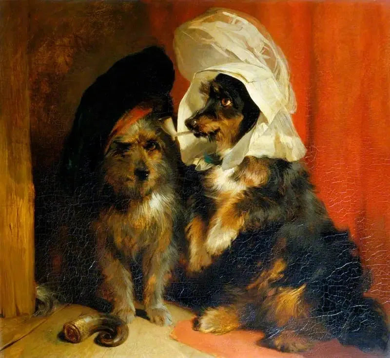Komiska hundar - Edwin Henry Landseer