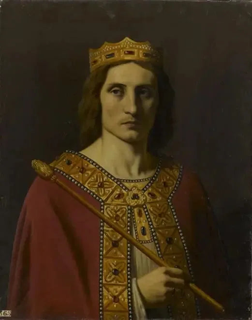 Childéric II (cirka 653-675), kung av Austrasien, Neustrien och Burgund - Émile Signol