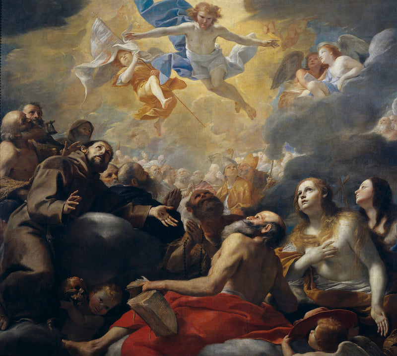 Christus i härlighet med de heliga - Mattia Preti