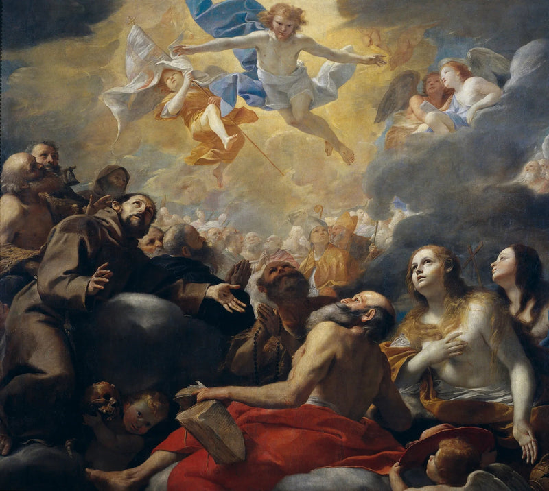 Christus i härlighet med de heliga - Mattia Preti