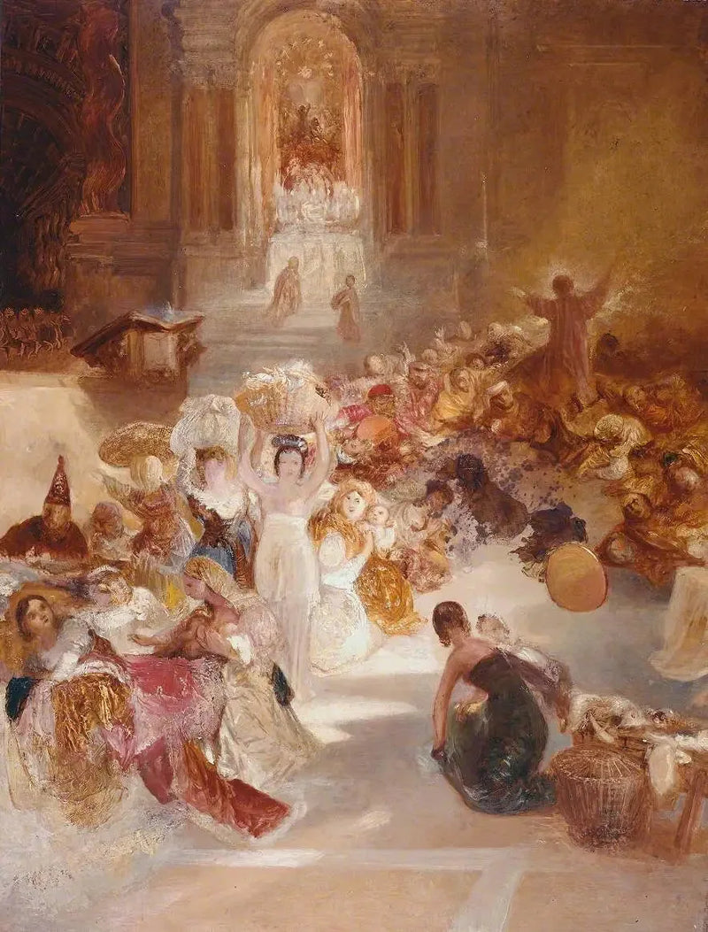 Kristus driver köpmännen från templet - J. M. W. Turner