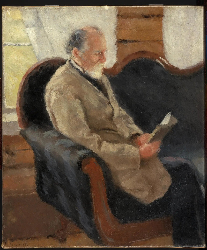 Christian Munch på soffan - Edvard Munch