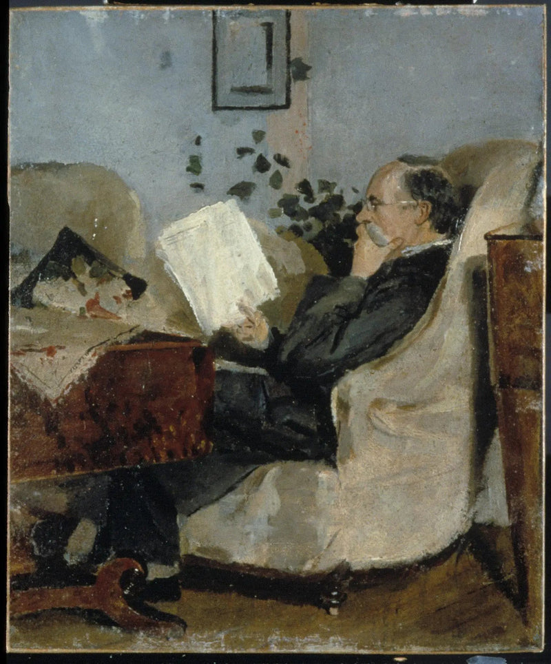 Christian Munch på soffan - Edvard Munch