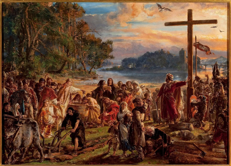 Kristnandet av Polen 966 e.Kr. - Jan Matejko