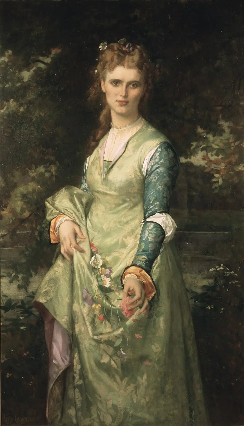 Christina Nilsson, 1843-1921, operasångerska, som Ophelia - Alexandre Cabanel