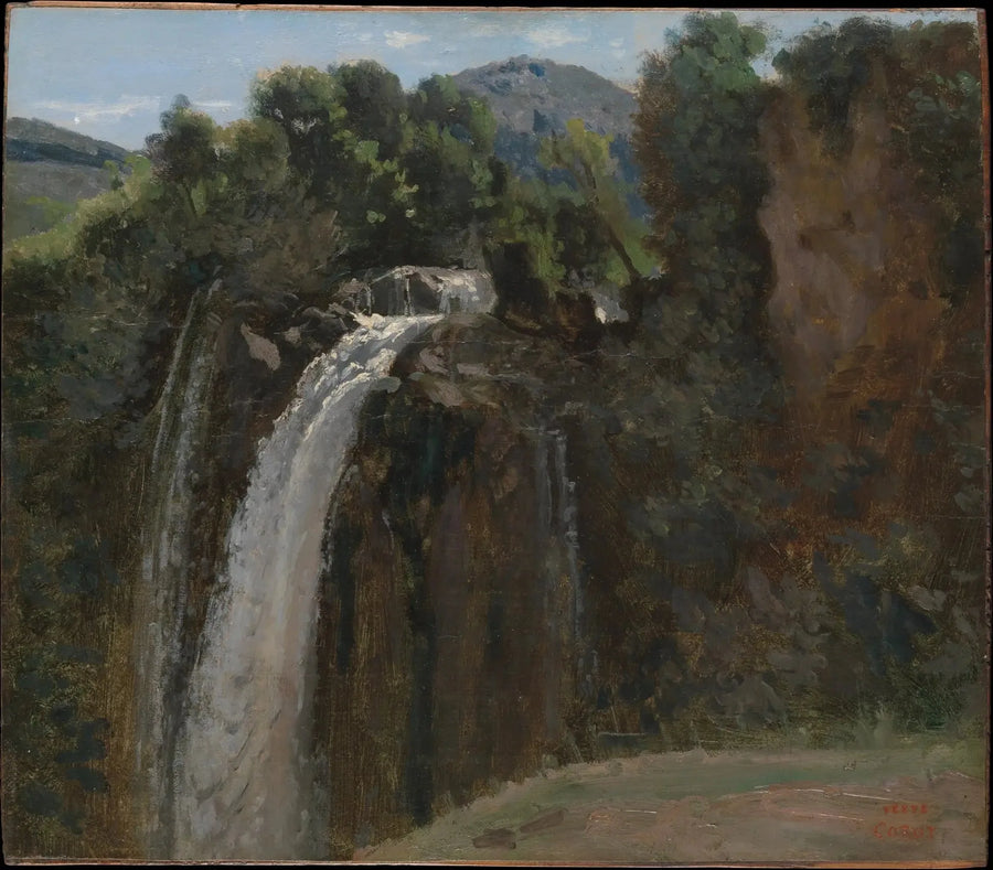 Vattenfall i Terni - Jean-Baptiste Camille Corot
