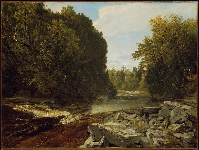 Fallen i Trenton, New York - John Frederick Kensett