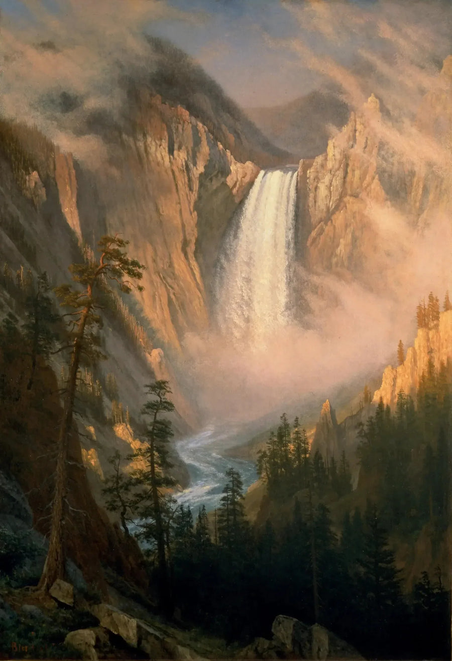 Fall av Yellowstone - Albert Bierstadt