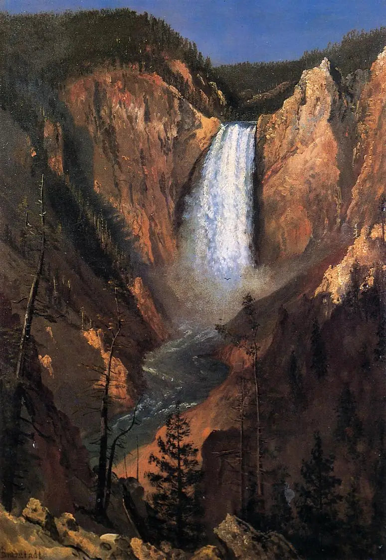 Fall av Yellowstone - Albert Bierstadt