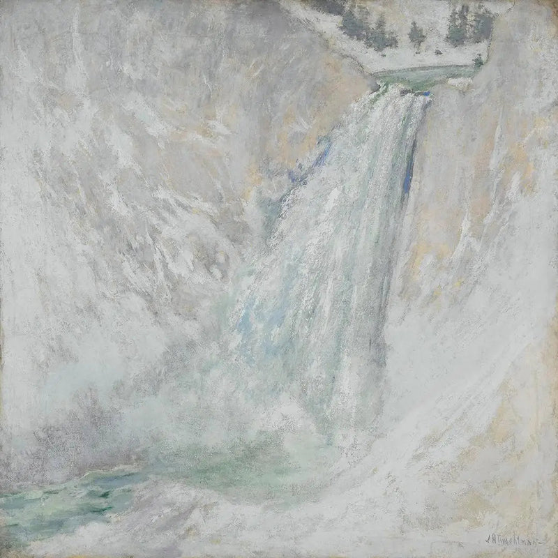 Nedre fallerna i Yellowstone - John Henry Twachtman