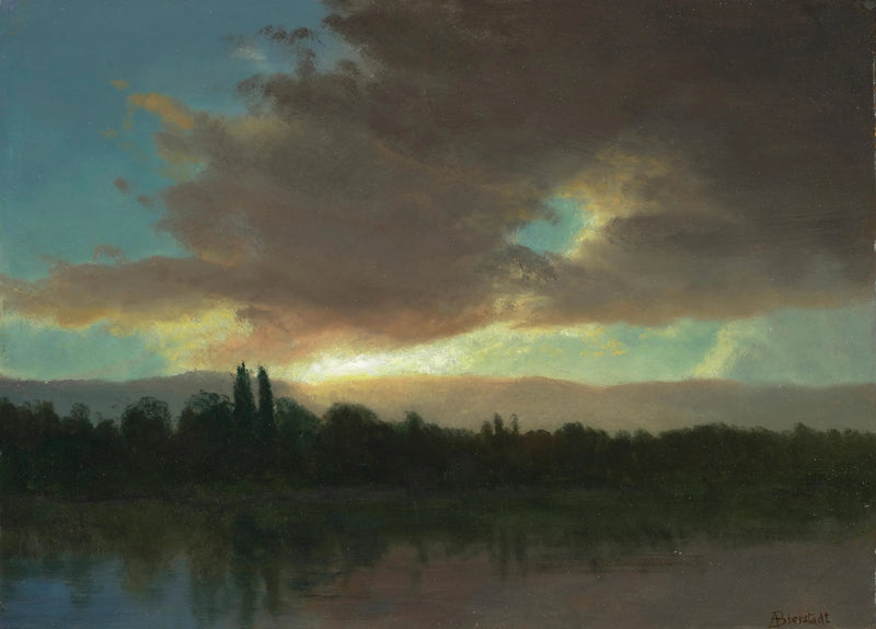 Kvällshimmel - Albert Bierstadt