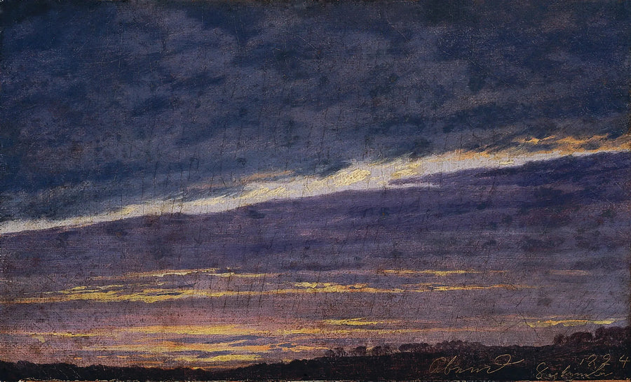 Molnigt kvällshimmel - Caspar David Friedrich