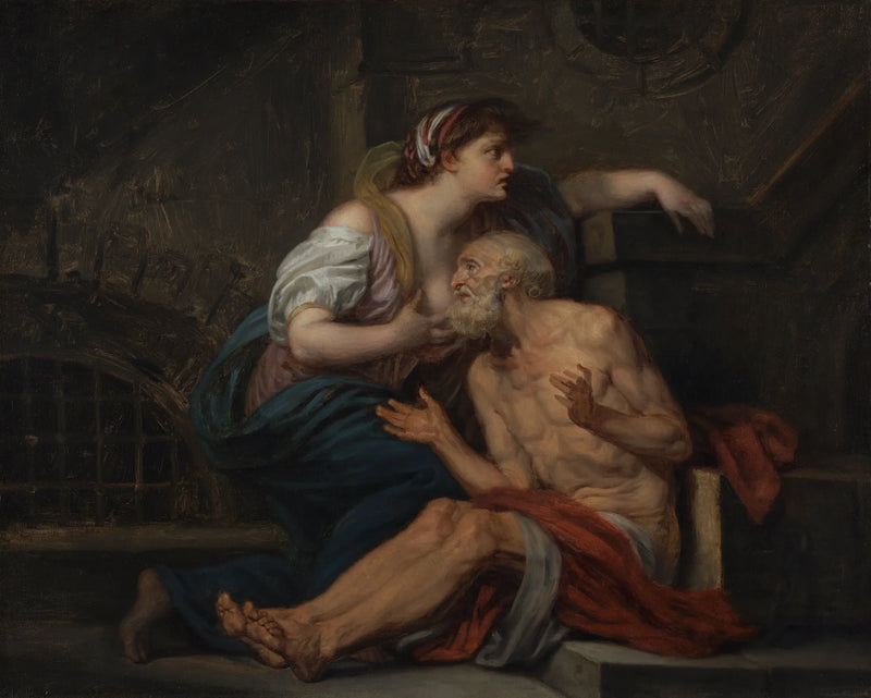 Cimon och Pero: « Den romerska välgörenheten » - Jean-Baptiste Greuze