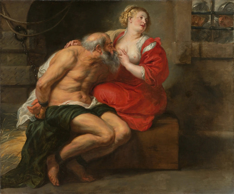 Cimon och Pero (Den romerska välgörenheten) - Peter Paul Rubens
