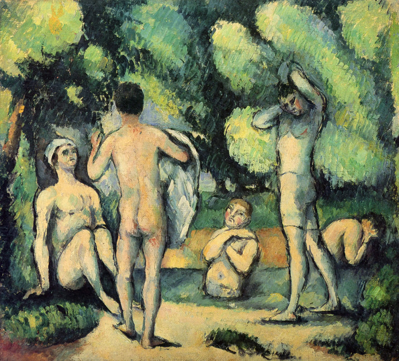 Fem badare - Paul Cézanne