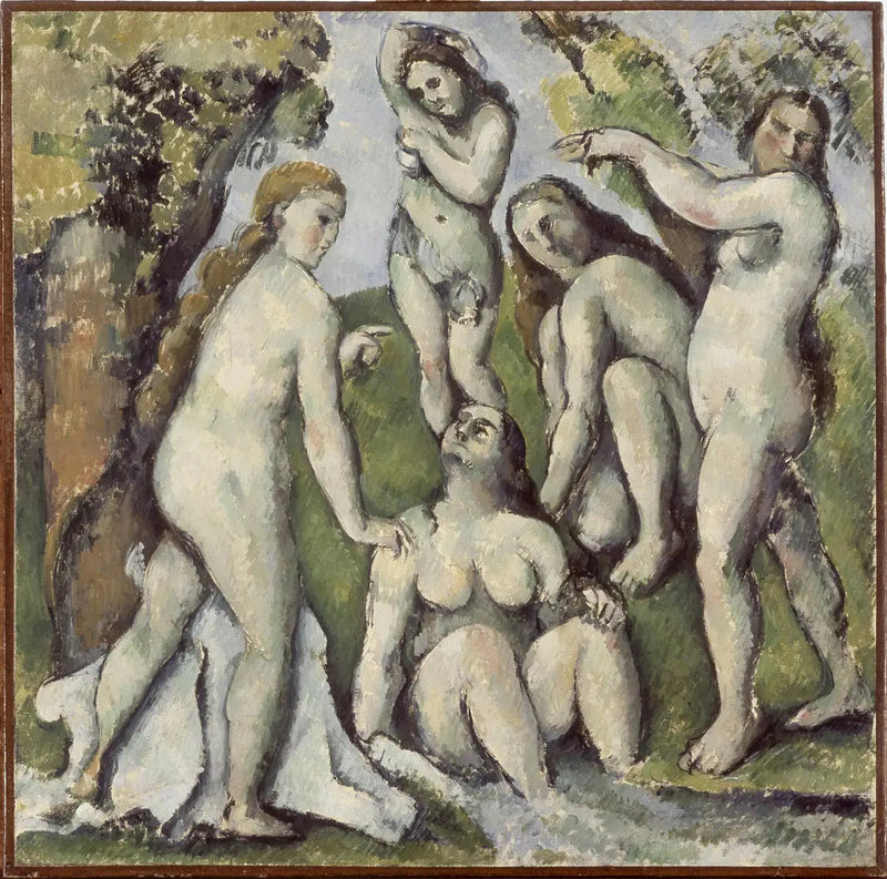 Fem badande kvinnor - Paul Cézanne