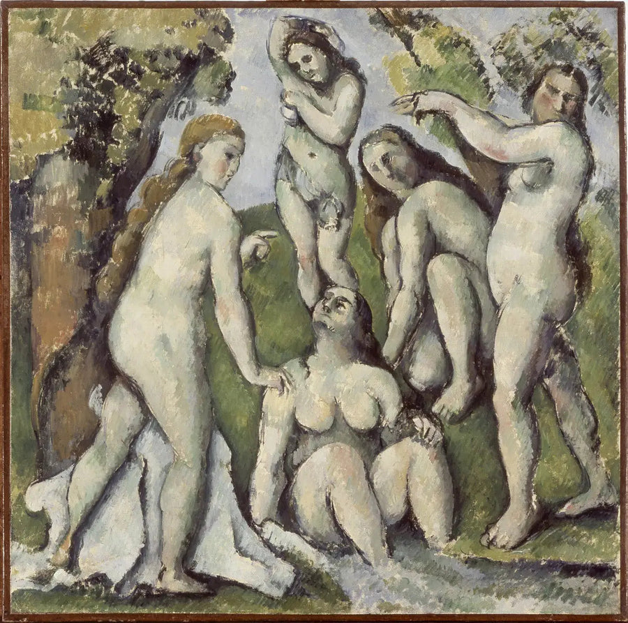 Fem badande kvinnor - Paul Cézanne