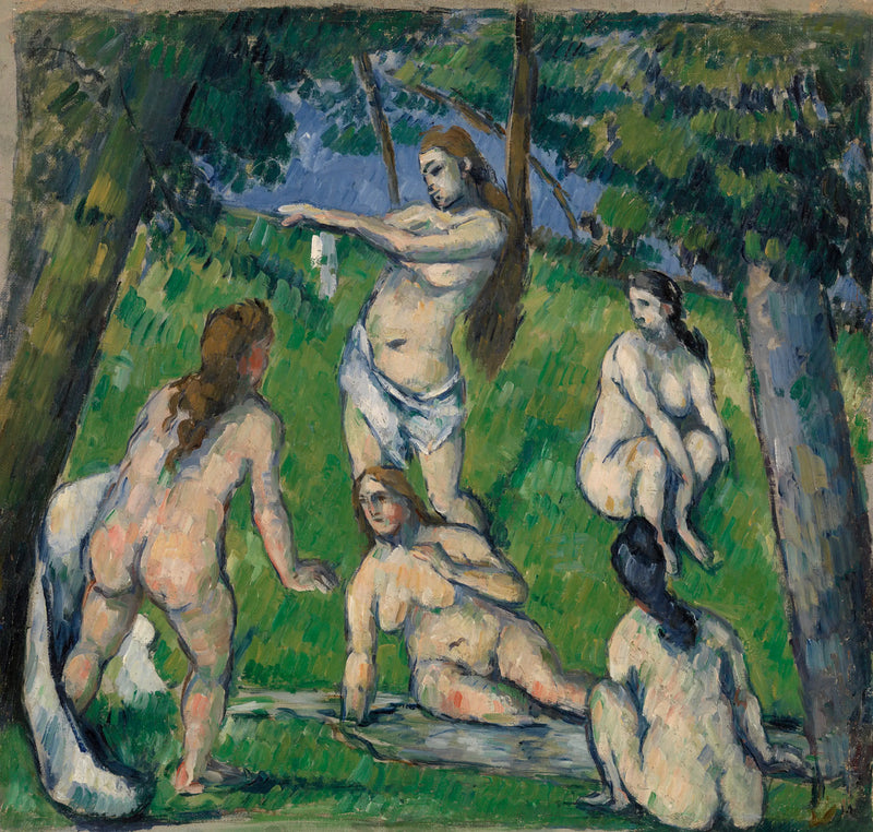 Fem badande kvinnor - Paul Cézanne
