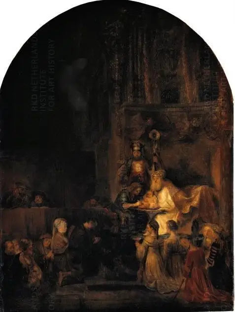 Omskärelse, kopia av en del av serien Passion för Frederik Hendrik - Rembrandt