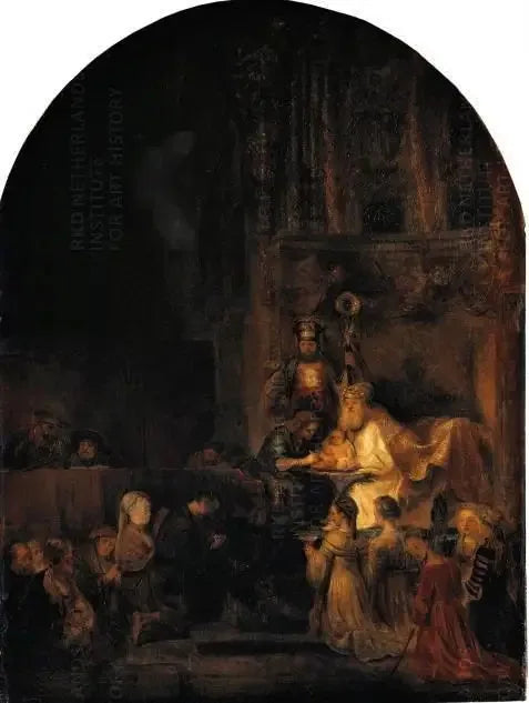 Omskärelse, kopia av en del av serien Passion för Frederik Hendrik - Rembrandt