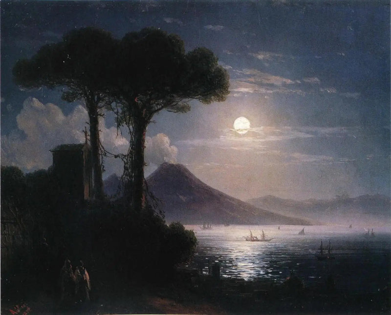 Månsken i Neapel - Ivan Aïvazovski