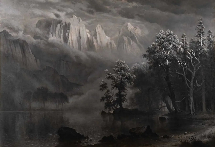Månljus i Yosemite - Albert Bierstadt