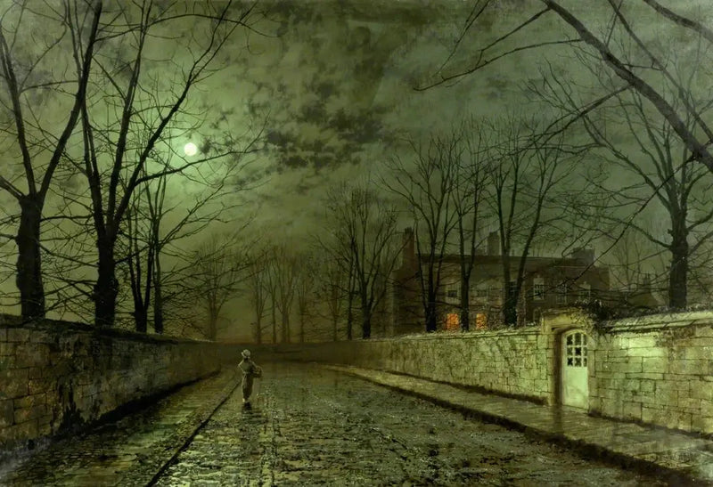 SILVER Månsken - John Atkinson Grimshaw