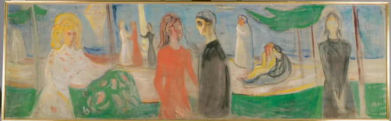 Månsken över stranden - Edvard Munch