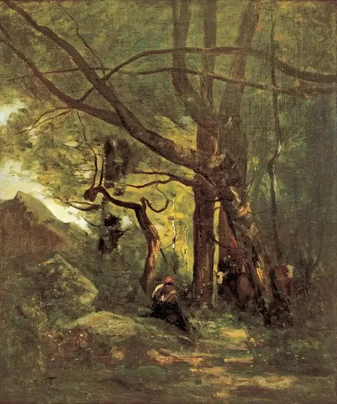 Skogsglänta - Jean-Baptiste Camille Corot