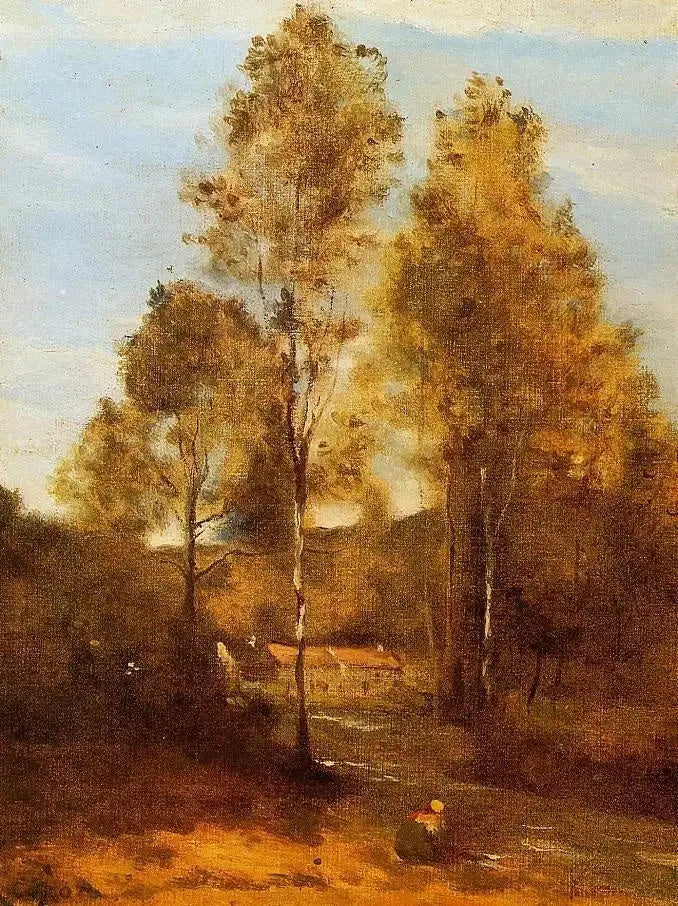Clairière du Bois Pierre, aux Évaux nära Château-Thierry - Jean-Baptiste Camille Corot