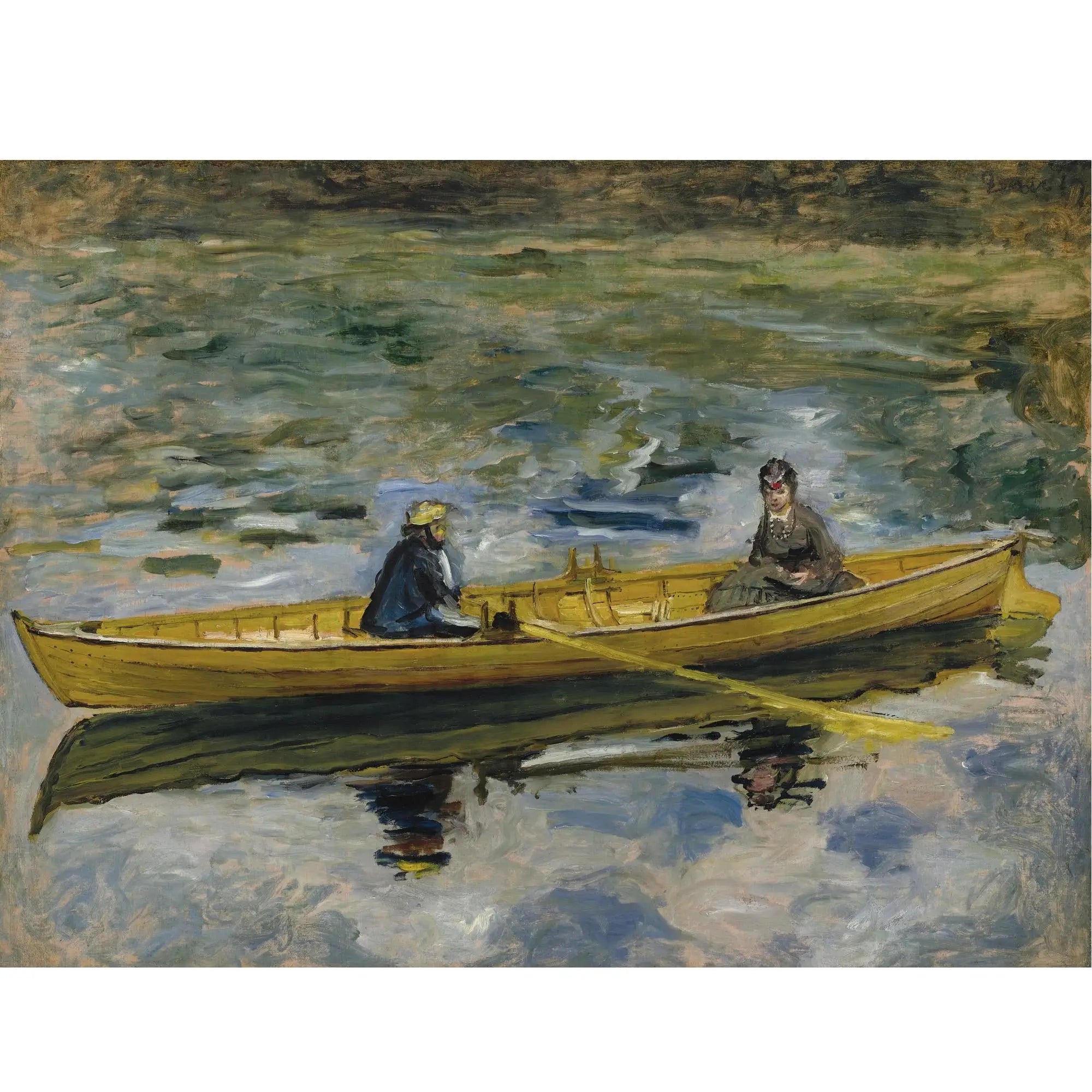 Claude Monet et Mme Henriot - Pierre-Auguste Renoir image 1 reproduction artisanale de tableau