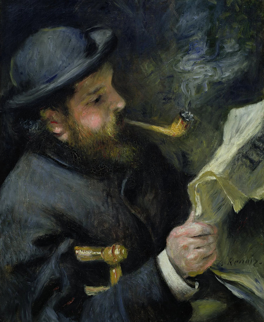 Porträtt av Claude Monet - Pierre-Auguste Renoir