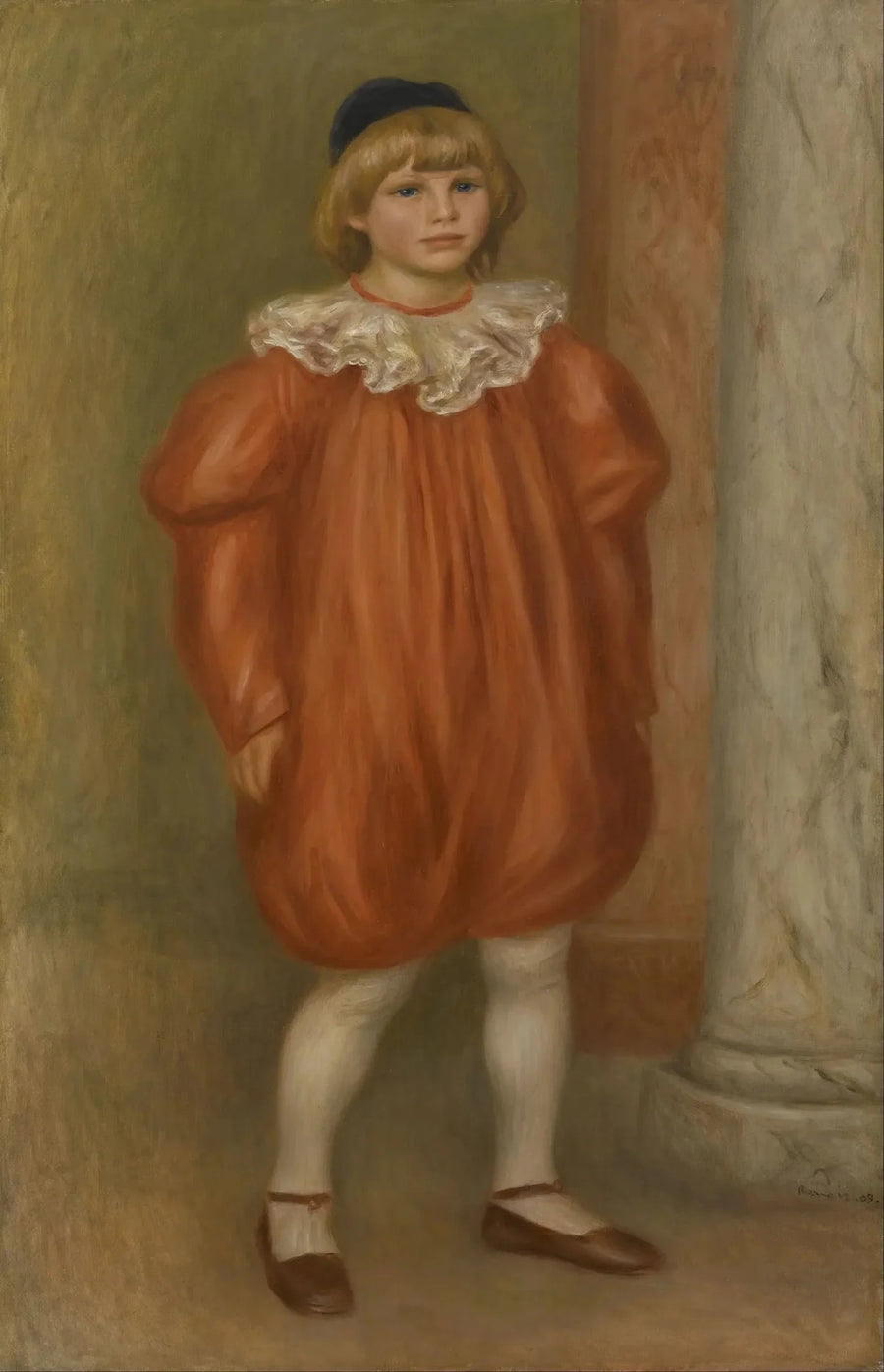 Claude Renoir som clown - Pierre-Auguste Renoir