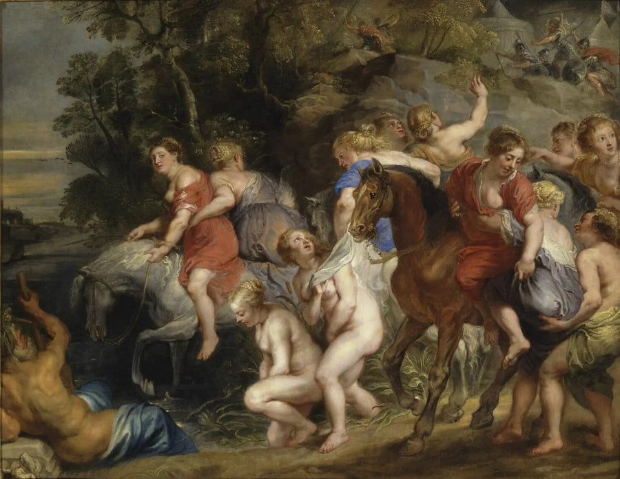 Clélie som passerar Tibern - Peter Paul Rubens