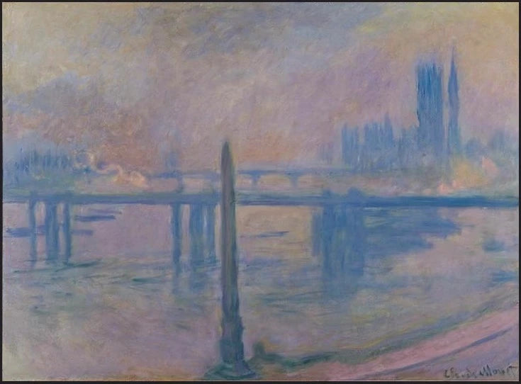 Cleopatras nål och Charing Cross-bron - Claude Monet