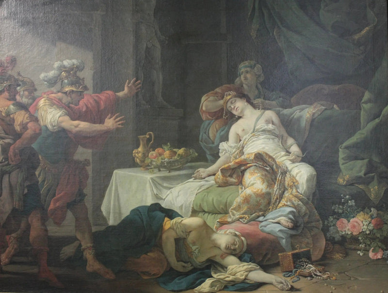 Cléopâtre som andas ut - Louis Jean François Lagrenée