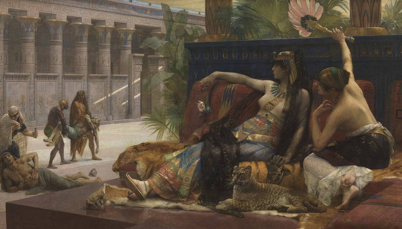 Cleopatra påtvingar giftermål med gift på dödsdömda - Alexandre Cabanel