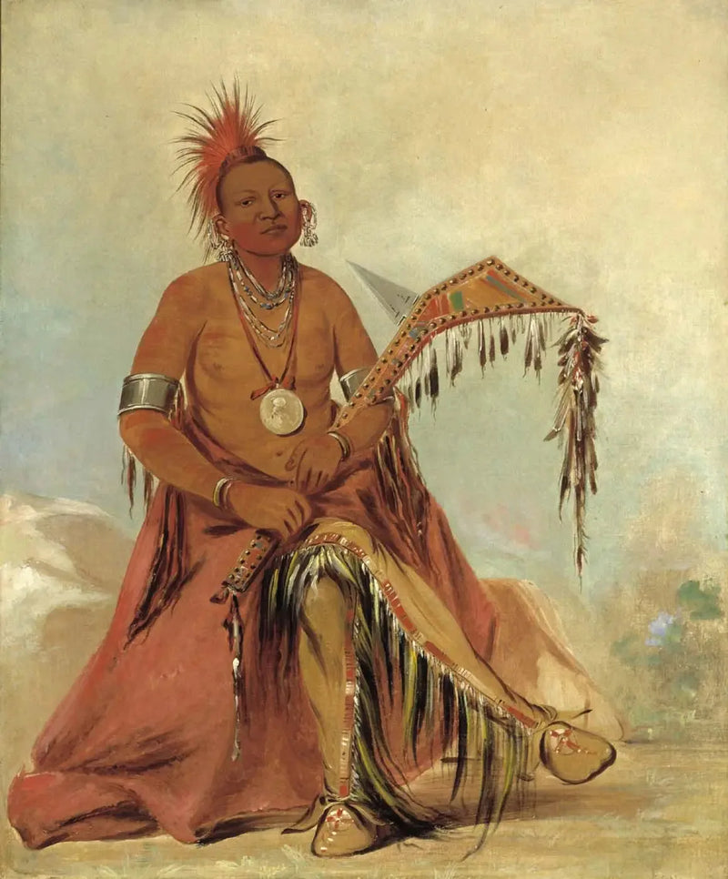 Cler-mónt, den främste ledaren för stammen - George Catlin