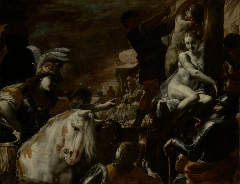 Clorinda räddar Sofronia och Olindo - Mattia Preti