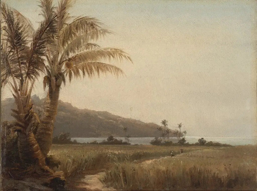 Kokosnötter vid havet - Camille Pissarro