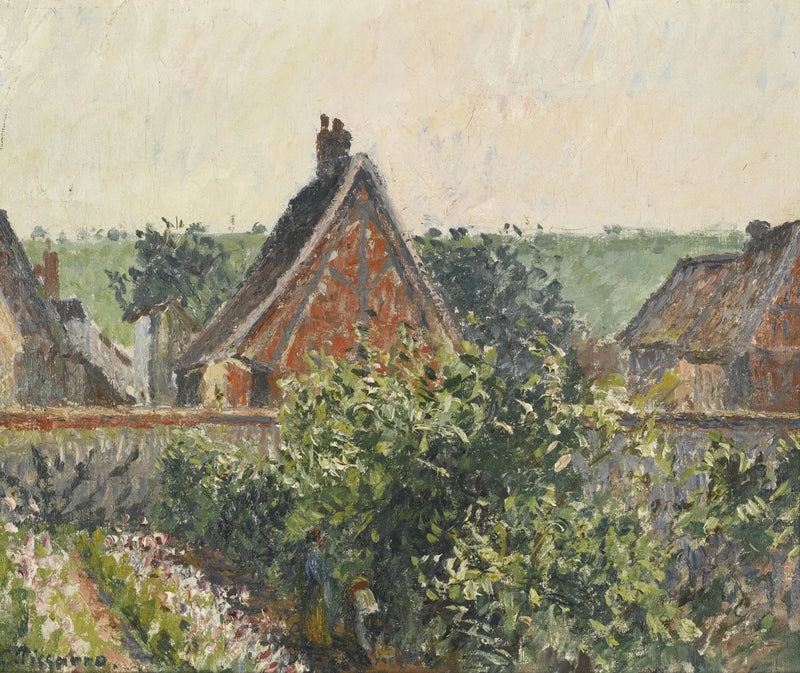 Trädgårdshörna i Eragny. - Camille Pissarro