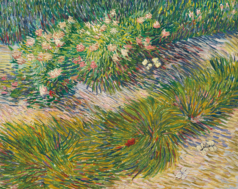 Trädgårdshörn med fjärilar - Vincent van Gogh