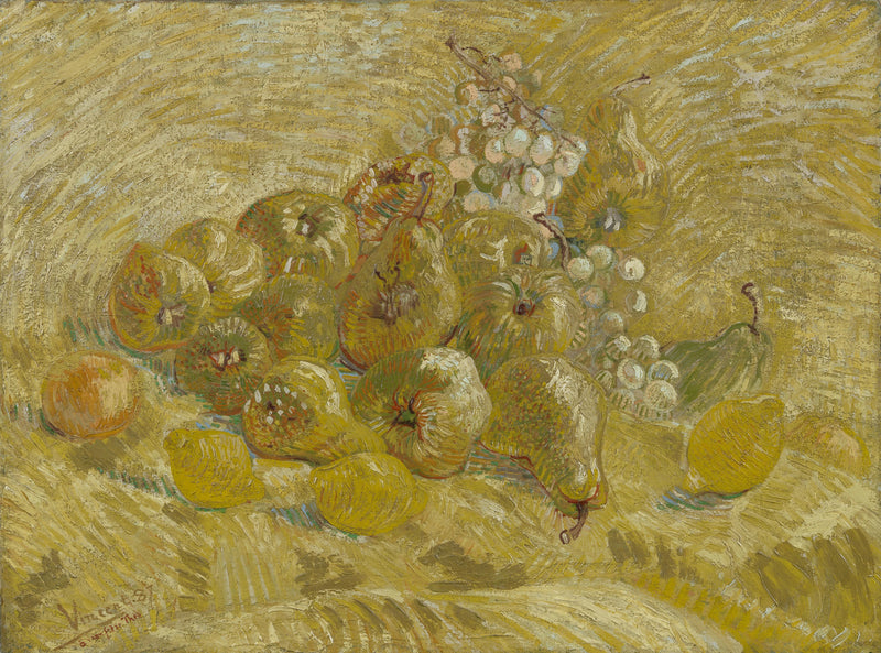 Kvitten, citroner, päron och druvor - Vincent van Gogh