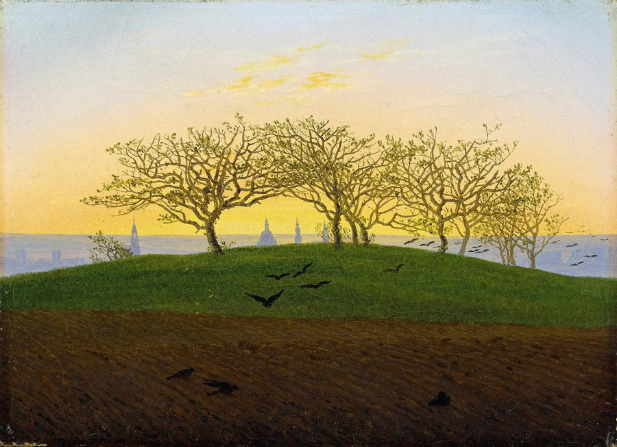 Kulle med åker nära Dresden - Caspar David Friedrich