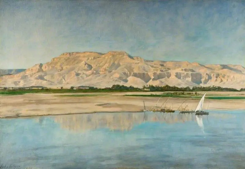Thebanhögarna i Luxor - John Collier