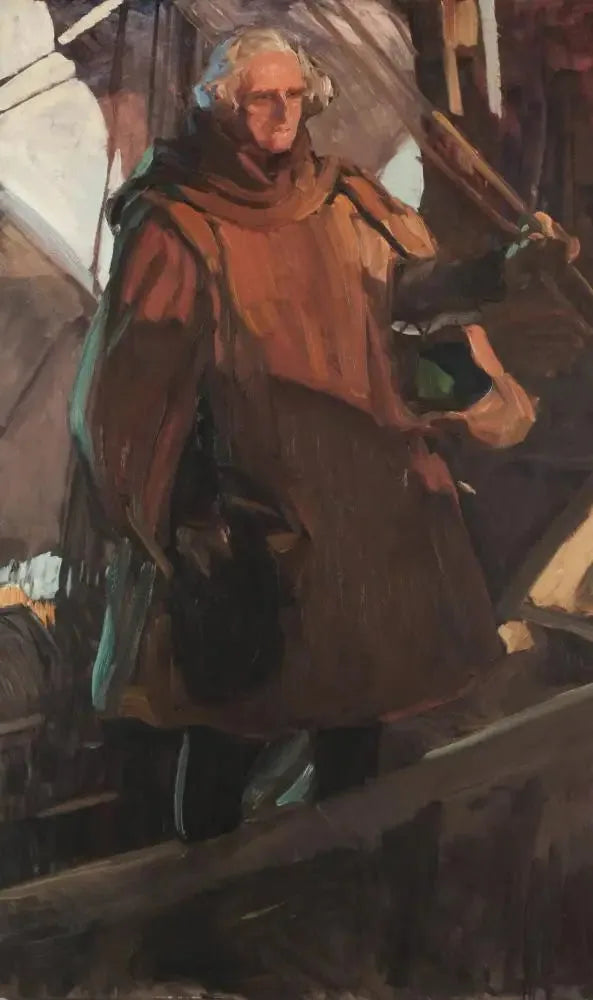 Kolumbus lämnar Palos (i halvskugga) - Joaquín Sorolla