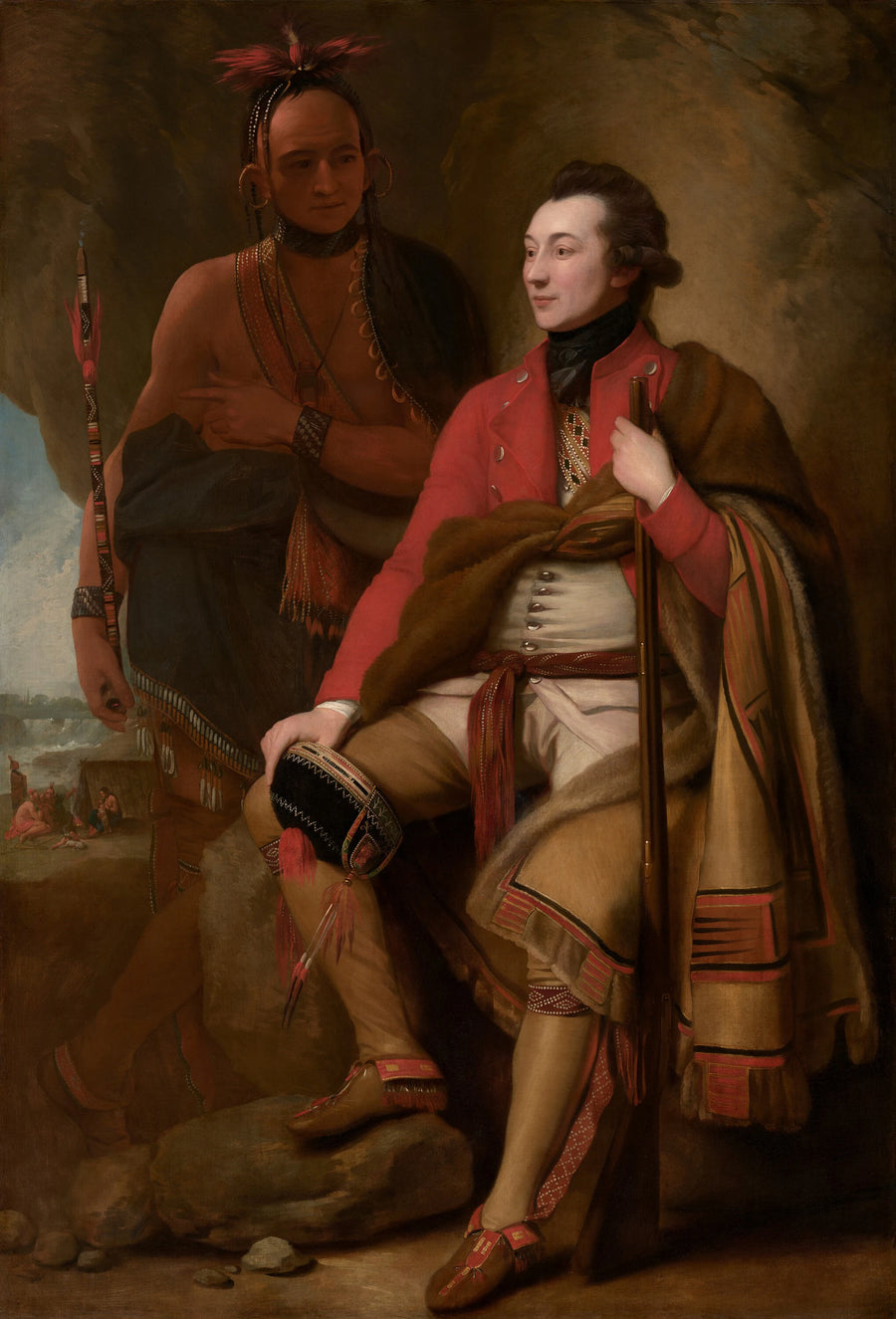 Colonel Guy Johnson and Karonghyontye - Benjamin West