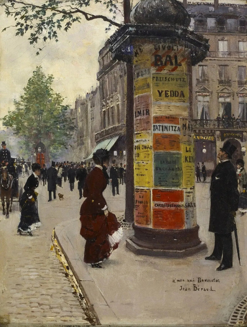 Morris-kolumnen på Grand Café - Jean Béraud