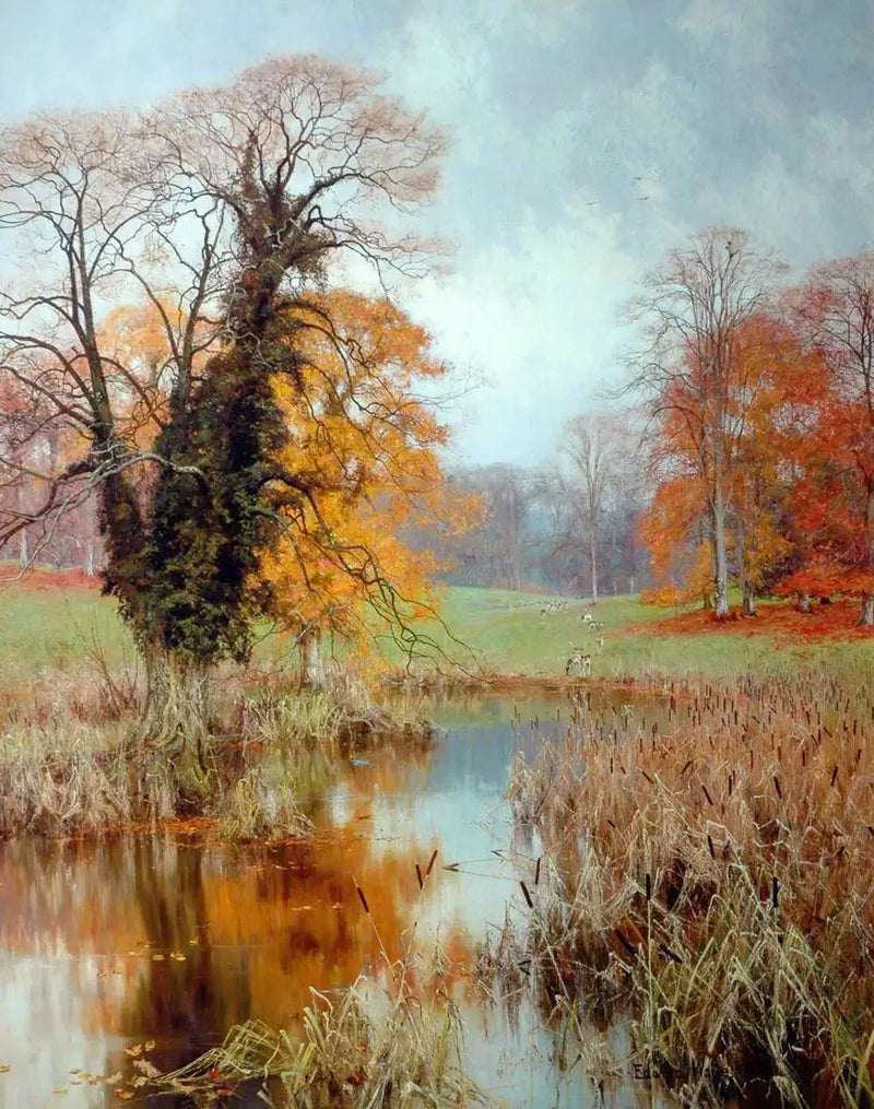 Höstsäsongsfärger (« När gula blad, eller inga, eller få, hänger på dessa grenar ») - Edward Wilkins Waite