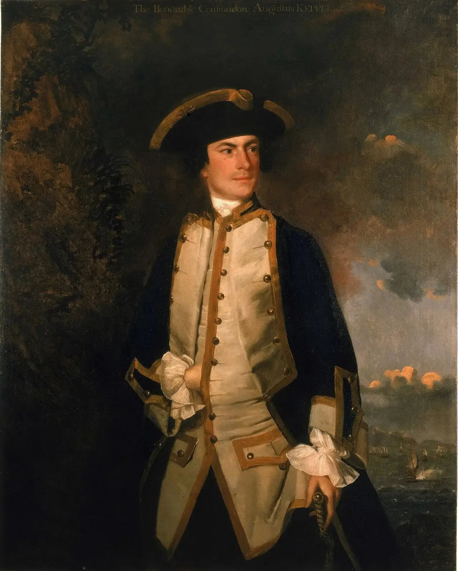 Commodore den ärorike Augustus Keppel - Joshua Reynolds